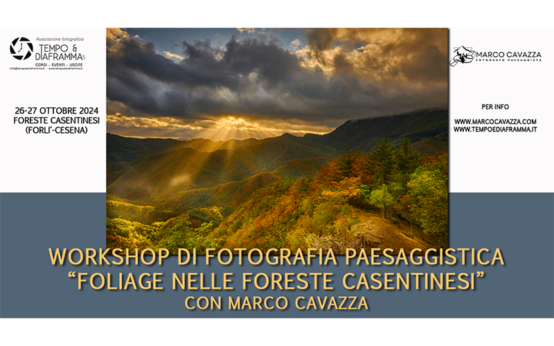 workshop di fotografia paesaggistica con Marco Cavazza