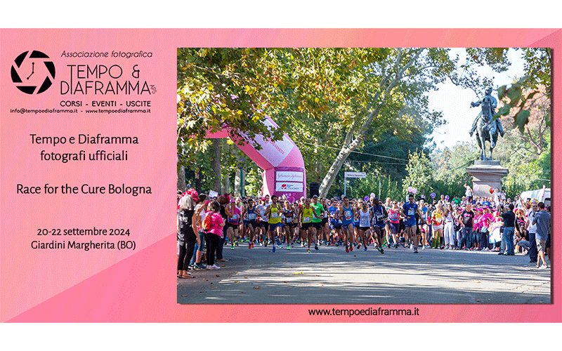 Tempo e Diaframma fotografo ufficiale alla Race for the Cure Bologna 2024