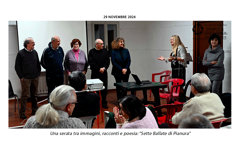 Una serata tra immagini, racconti e poesia: “Sette Ballate di Pianura”