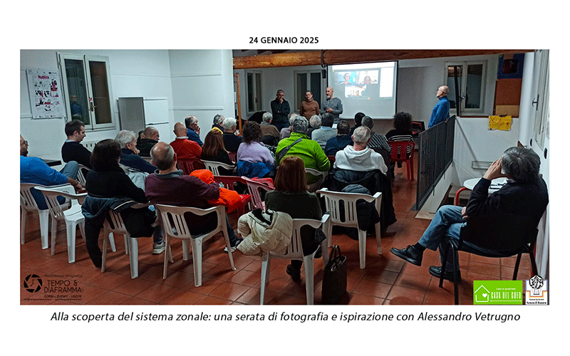 Alla scoperta del sistema zonale: una serata di fotografia e ispirazione con Alessandro Vetrugno