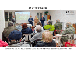 Gli autori siamo NOI: una serata di emozioni e condivisione tra soci