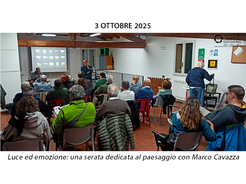 Luce ed emozione: una serata dedicata al paesaggio con Marco Cavazza