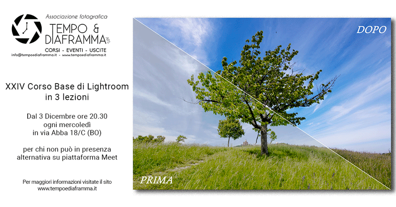 XXIV Corso Base di Lightroom: le Tue Fotografie a Nuove Vette!