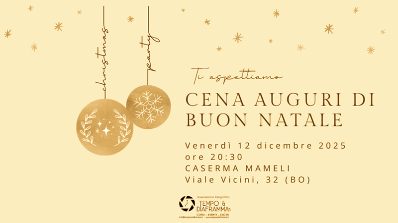 Cena di Auguri di Natale 2025 di Tempo e Diaframma