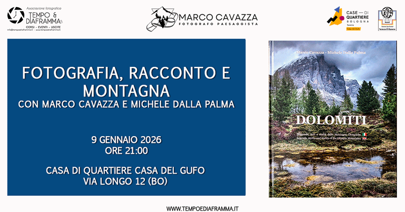 Fotografia, racconto e montagna con Marco Cavazza e Michele Dalla Palma